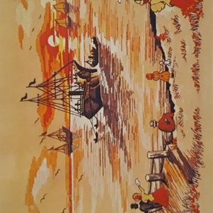 Paragon crewel kit. Ship/Harbor